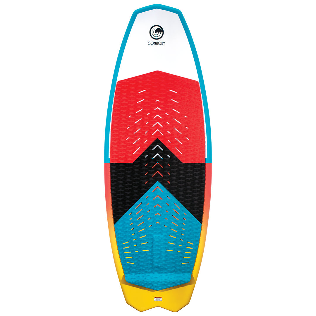 Connelly Voodoo Womens Wakesurf Board Peach/Mint/White 4'10"