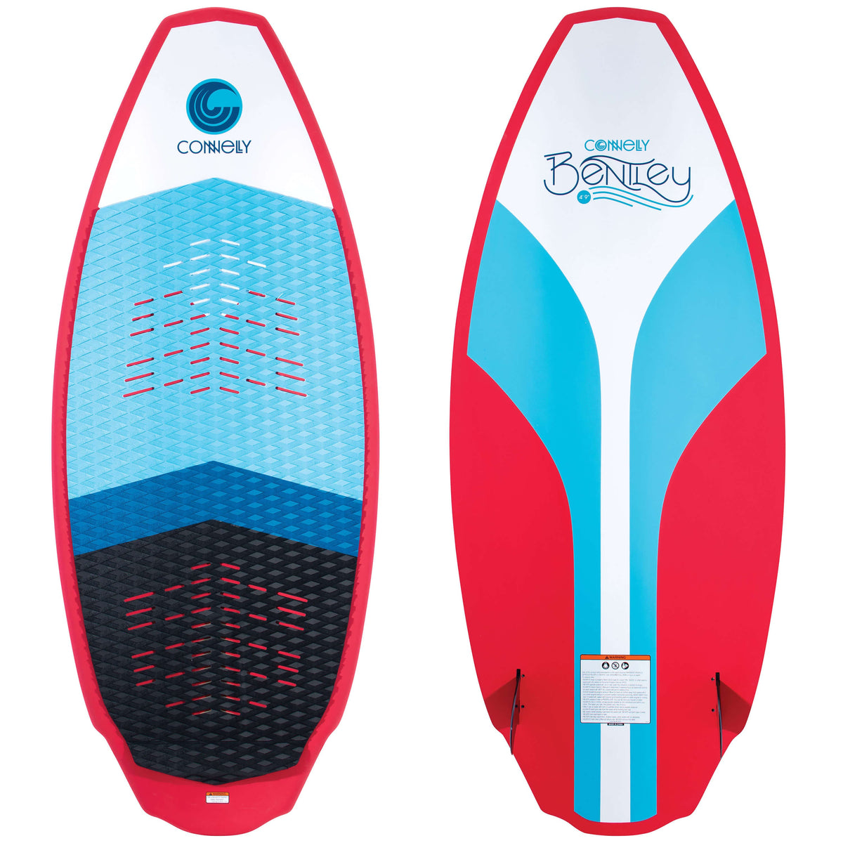 Connelly Mens Bentley Wakesurf Board Red/White/Blue