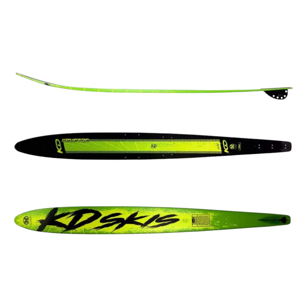 KD Krypton Slalom Ski + Axcess & RTP Bindings Green/Yellow