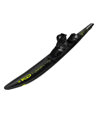 KD Krypton Fusion Slalom Ski + Vise & RTP Bindings Yellow/Black