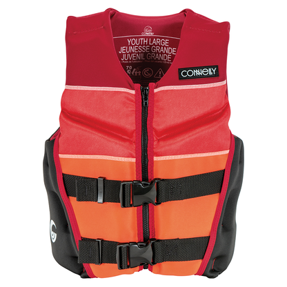 Connelly Youth Classic Neoprene Vest for Boys Red/Orange