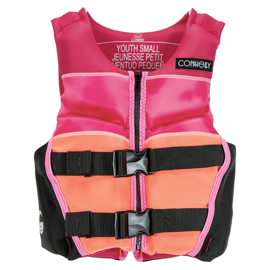 Connelly Youth Classic Neoprene Vest for Girls Pink/Peach