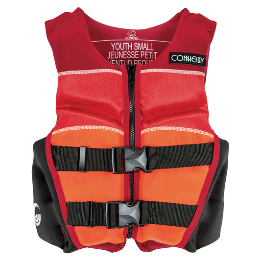 Connelly Youth Classic Neoprene Vest for Boys Red/Orange