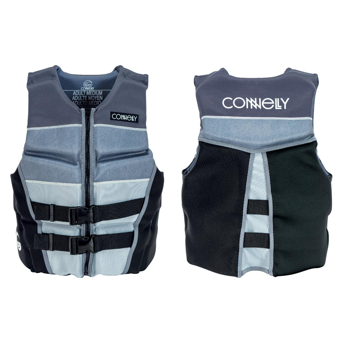 Connelly Mens Classic Neoprene Vest Grey/Black