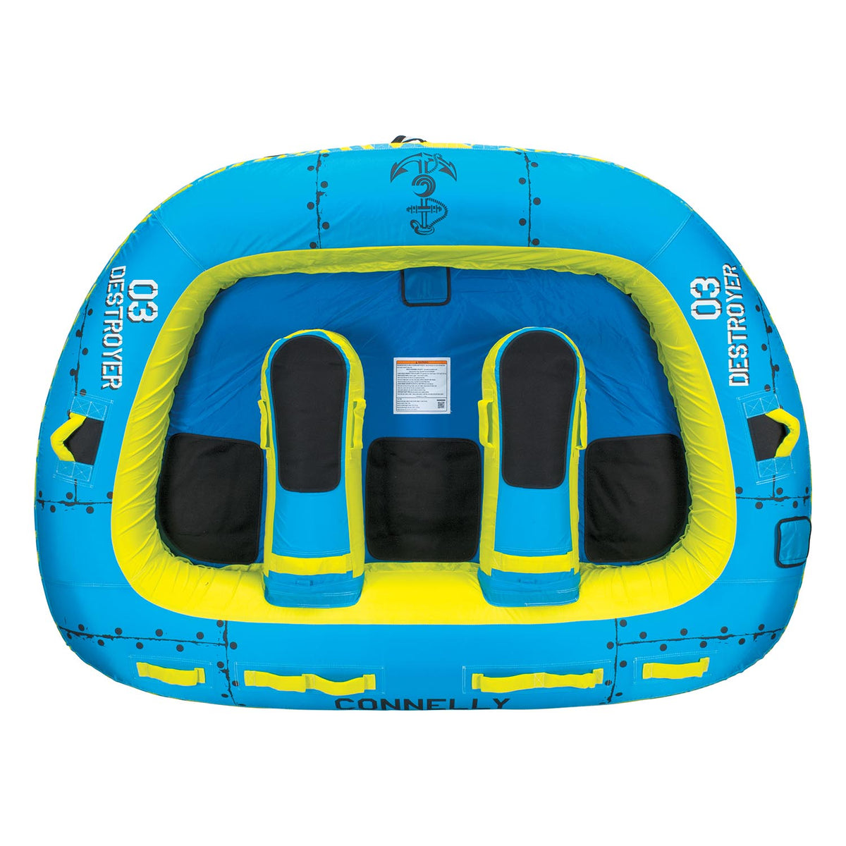 Connelly Destroyer 3 Tube 3-Person Blue/Yellow