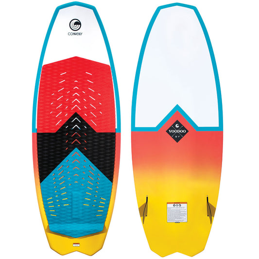 Connelly Mens Voodoo Wakesurf Board Blue/Red/Grey