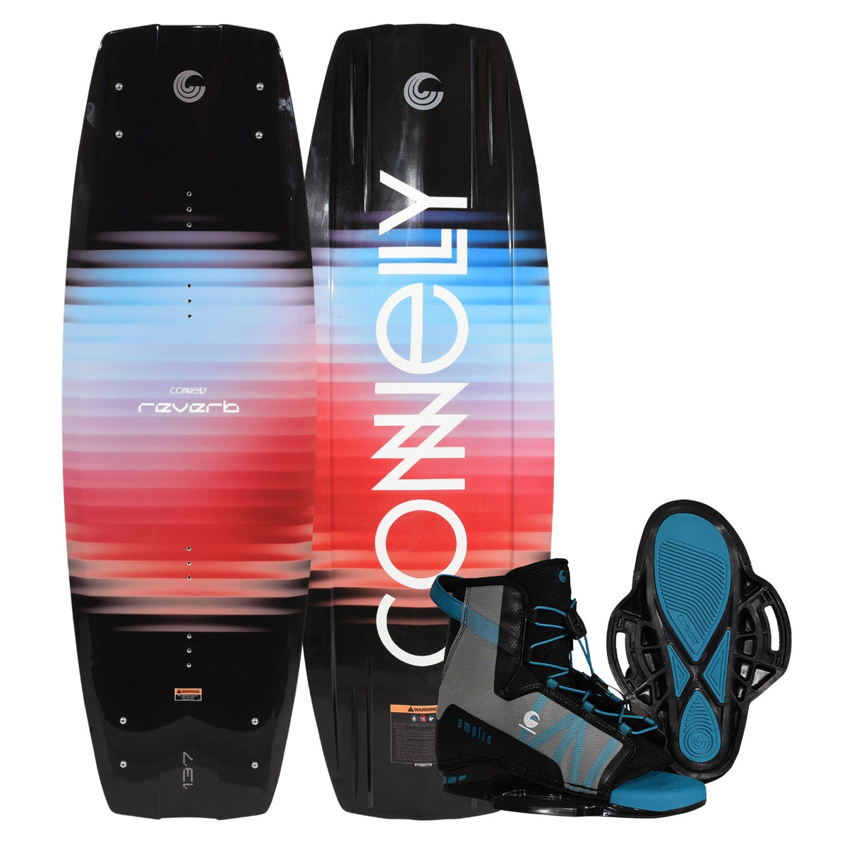 Connelly Reverb Wakeboard + Empire Boots Red/Black