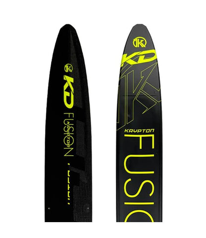 KD Krypton Fusion Slalom Ski + Vise & RTP Bindings Yellow/Black