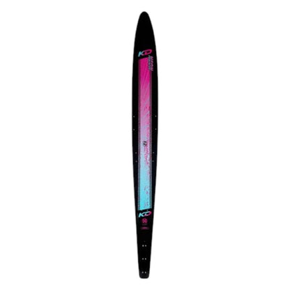 KD Neon Slalom Ski + Bliss & RTP Bindings Pink/Teal