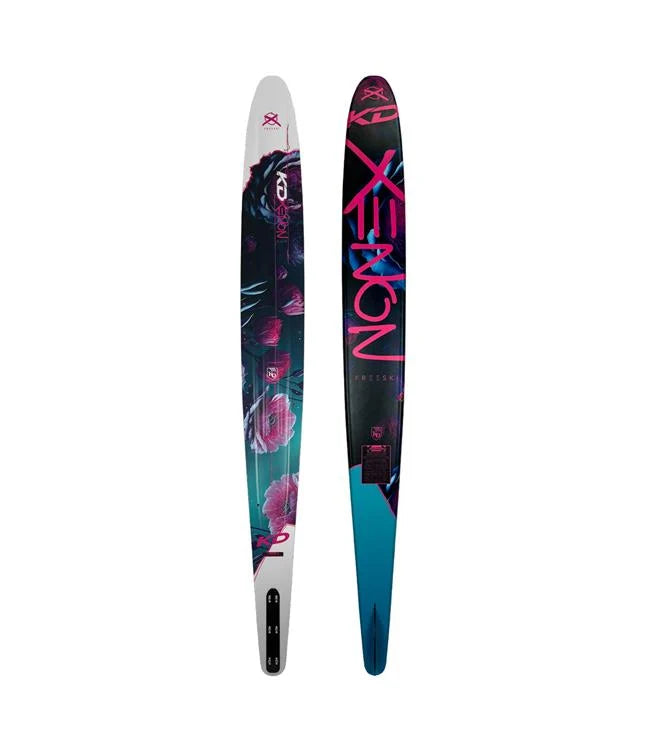 KD Xenon Slalom Ski + Axcess & RTP Bindings Purple/White 66"