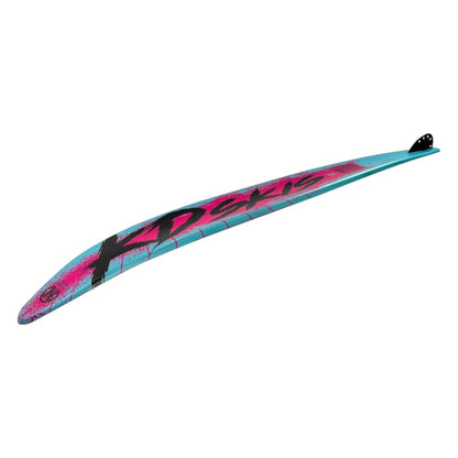 KD Neon Slalom Ski + Axcess & RTP Bindings Pink/Teal