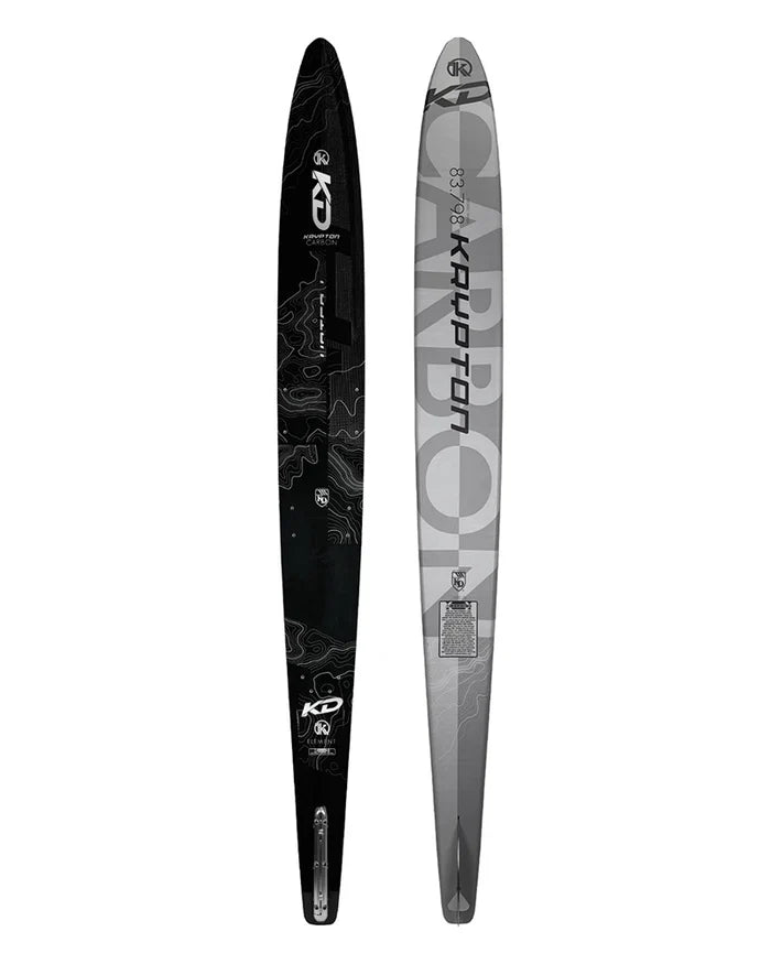 KD Krypton Carbon Slalom Ski + Vise & RTP Bindings Grey/Black