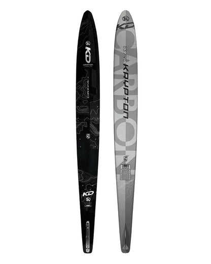 KD Krypton Carbon Slalom Ski + Vise & RTP Bindings Grey/Black