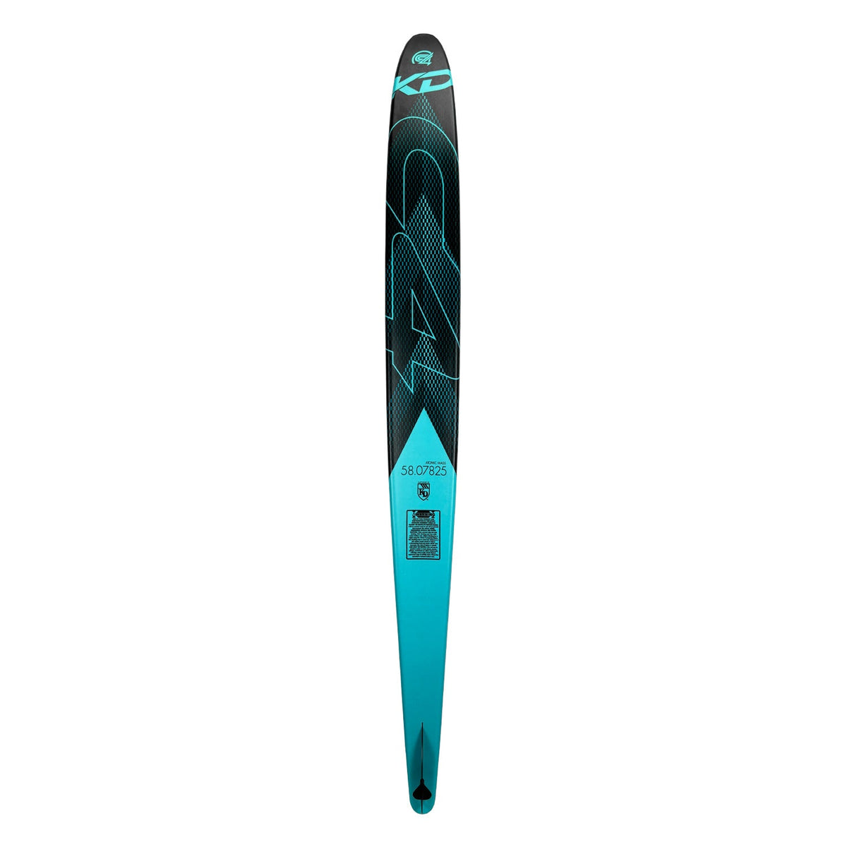 KD C4 Slalom Ski + Flex & RTP Bindings Teal/Black