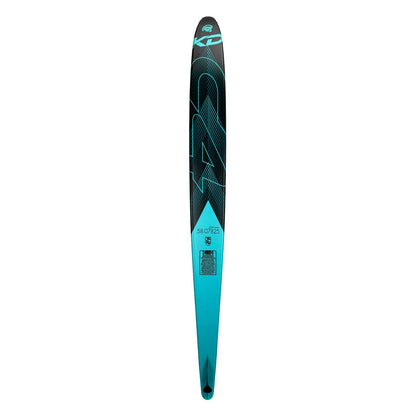 KD C4 Slalom Ski + Flex & RTP Bindings Teal/Black