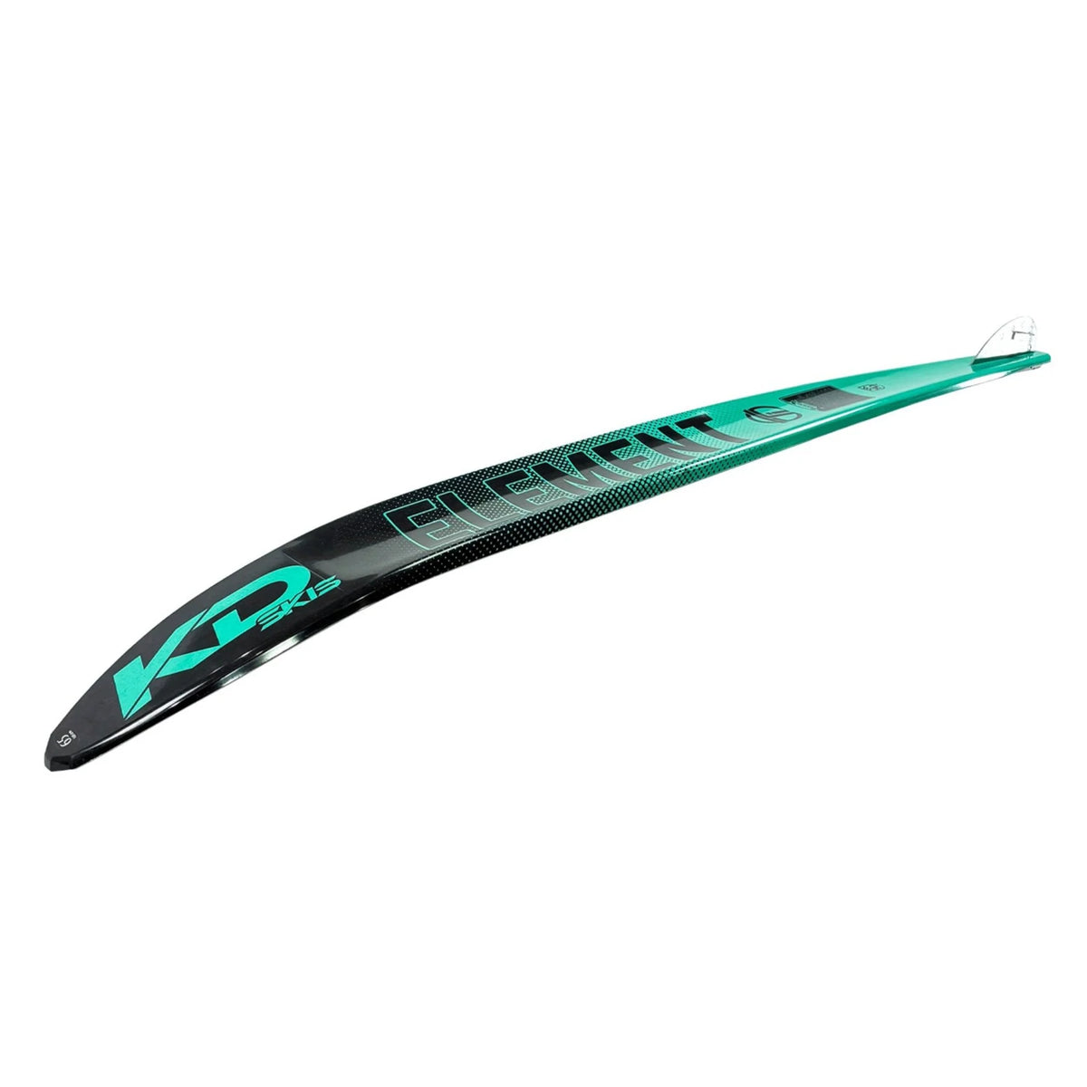 KD Titanium Slalom Ski + Flex & RTP Bindings Black/Teal
