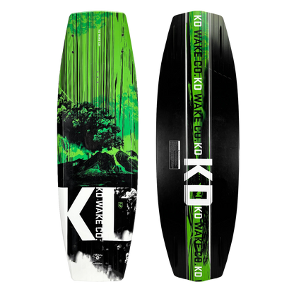 KD Chaos Wakeboard + Titan Boots Green/Silver/Black