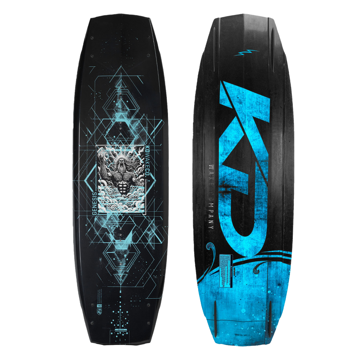 KD Genesis Wakeboard + Riot Boots Blue/Black