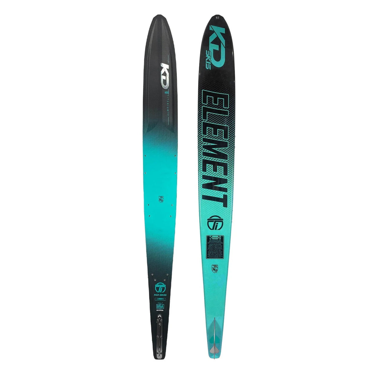 KD Titanium Blank Slalom Ski Black/Teal