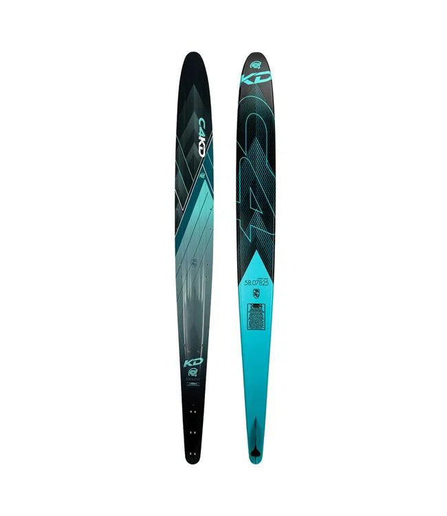 KD C4 Slalom Ski + Axcess & RTP Bindings Teal/Black