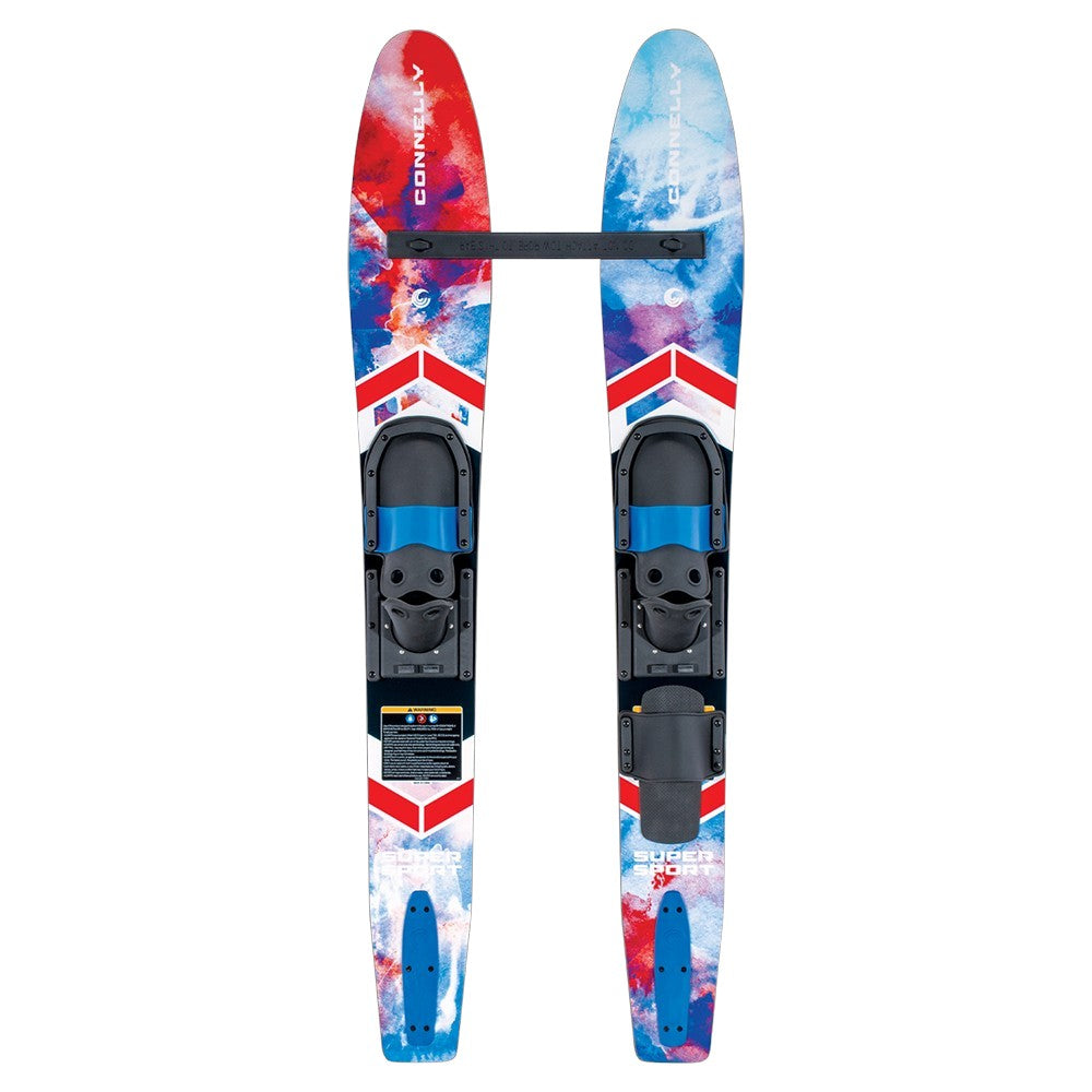 Connelly Super Sport Combo Skis with Bar Blue/White/Red 55"