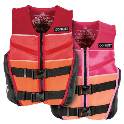 Connelly Youth Classic Neoprene Vest for Boys Red/Orange