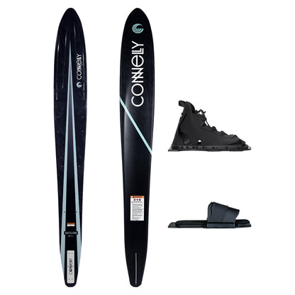 Connelly Outlaw Slalom Ski + Swerve & RTP Bindings Grey/Black