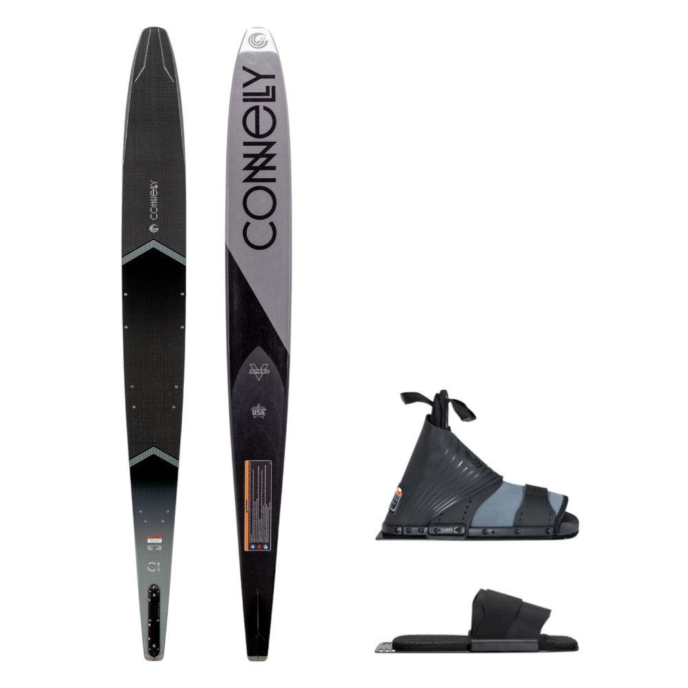 Connelly C1 Slalom Ski + Comp & RTP Bindings Grey/Black