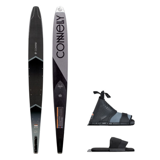 Connelly C1 Slalom Ski + Comp & RTP Bindings Grey/Black