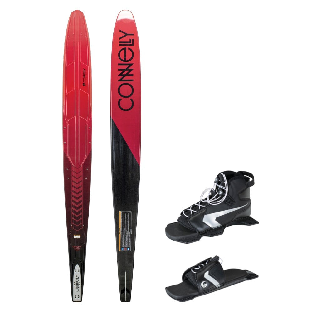 Connelly Concept Slalom Ski + Shadow & RTP Bindings Red/Black