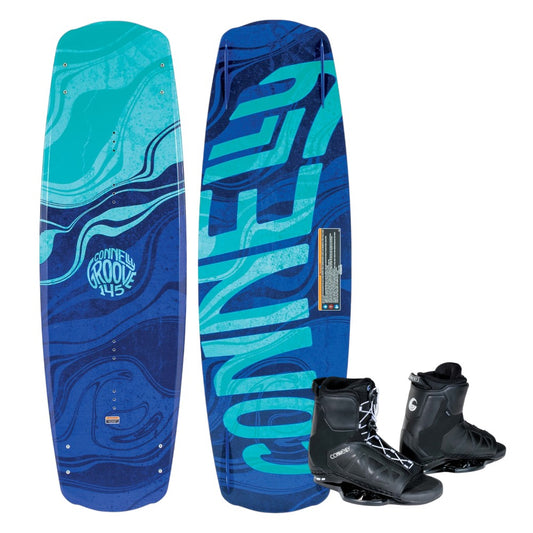 Connelly Groove Wakeboard + Draft Boots Teal/Blue