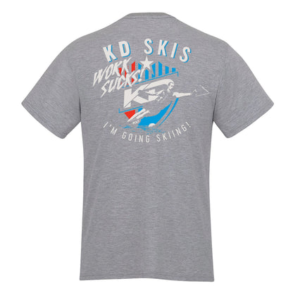 KD Work Sucks Tee Grey