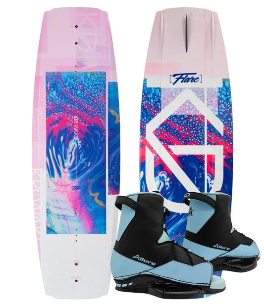 KD Flare Wakeboard + Allure Boots Purple/Blue