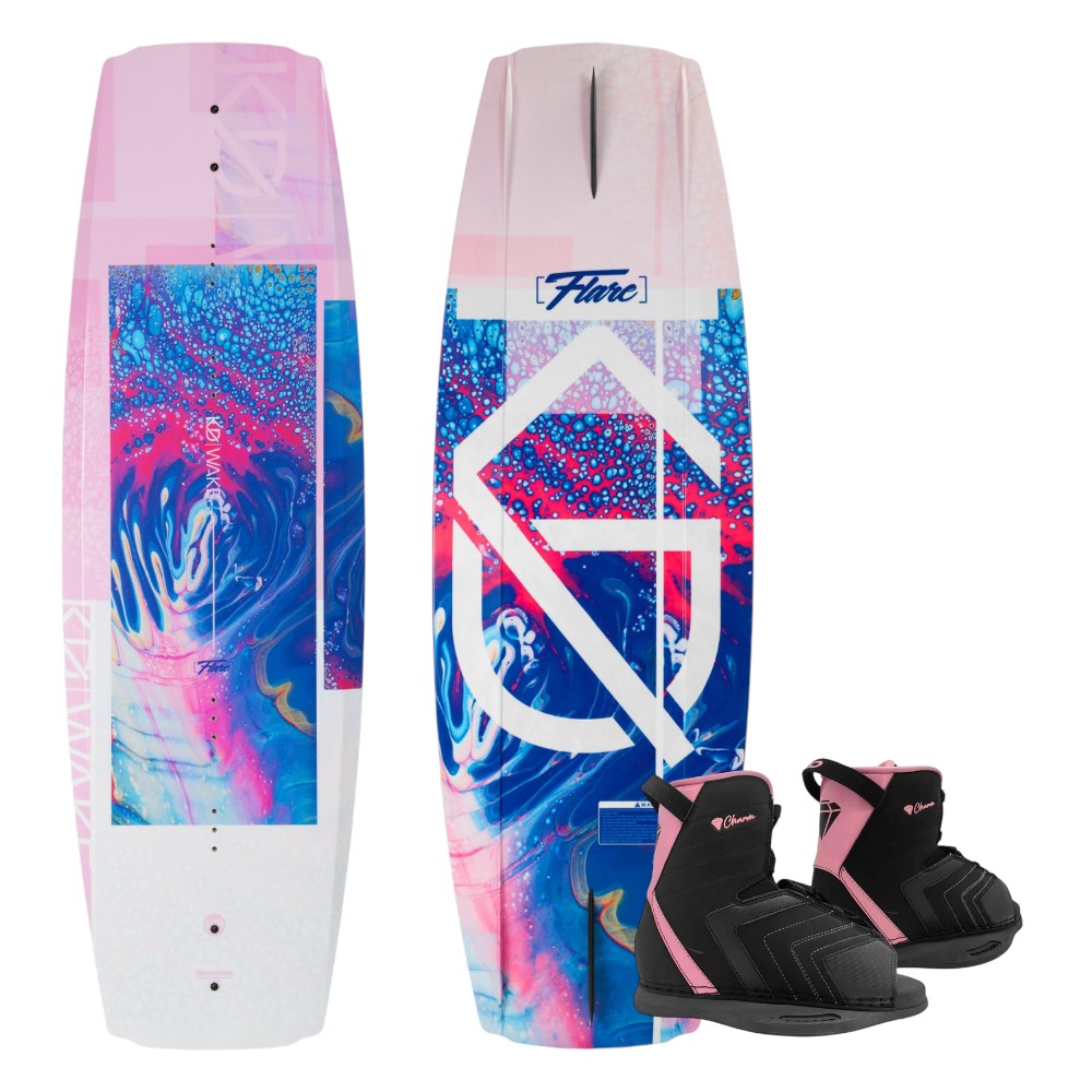 KD Flare Wakeboard + Charm Boots Purple/Blue
