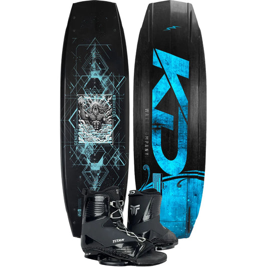KD Genesis Wakeboard + Titan Boots Blue/Black
