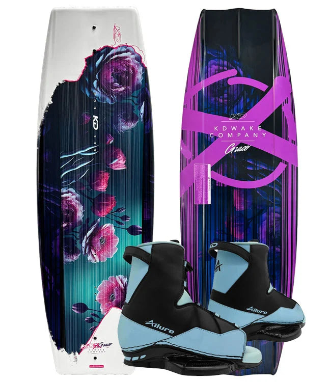 KD Grace Wakeboard + Allure Boots Purple/White 136cm