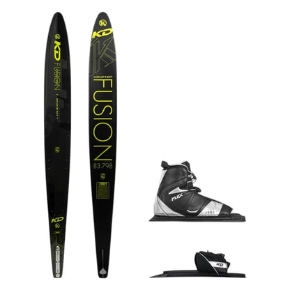 KD Krypton Fusion Slalom Ski + Flex & RTP Bindings Yellow/Black