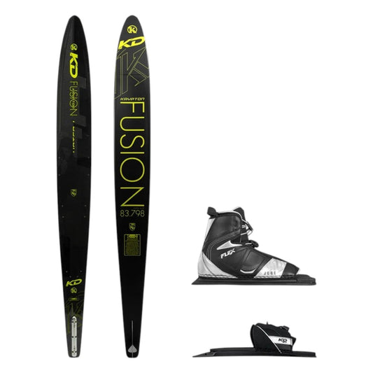 KD Krypton Fusion Slalom Ski + Flex & RTP Bindings Yellow/Black