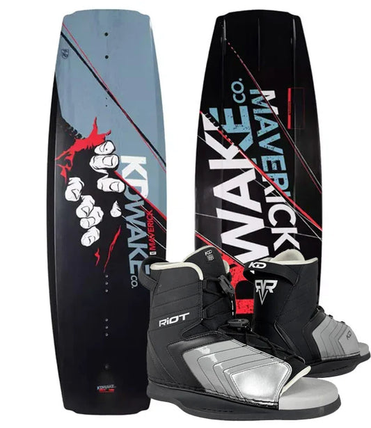KD Maverick Wakeboard + Riot Boots Grey/Black