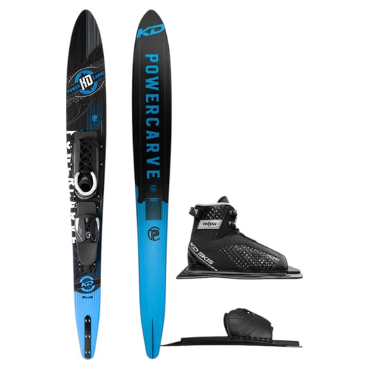 KD Powercarve Slalom Ski + Axcess & RTP Bindings Blue/Black