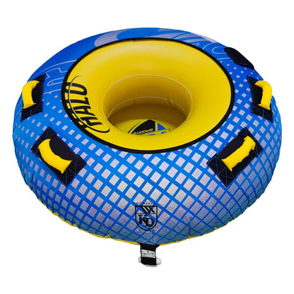 KD Halo Tube with Rope 1-Person Blue/Yellow 54"