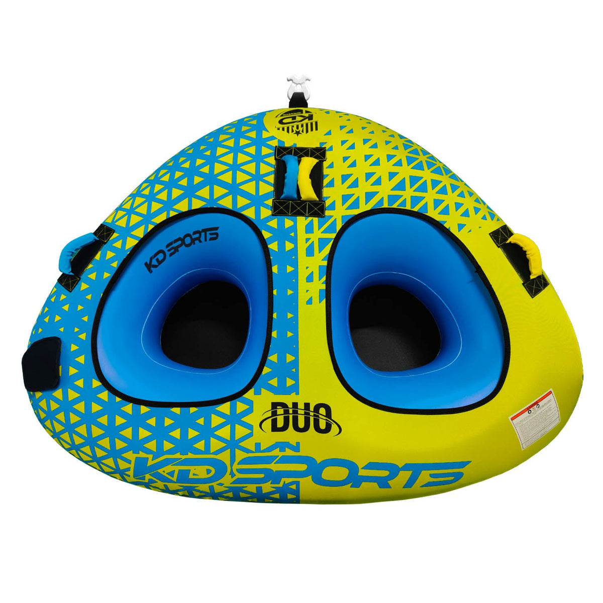 KD Duo Tube 2-Person Blue/Yellow 76"
