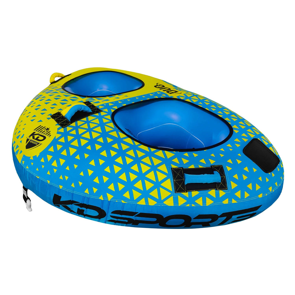 KD Duo Tube 2-Person Blue/Yellow 76"
