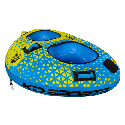 KD Duo Tube 2-Person Blue/Yellow 76"
