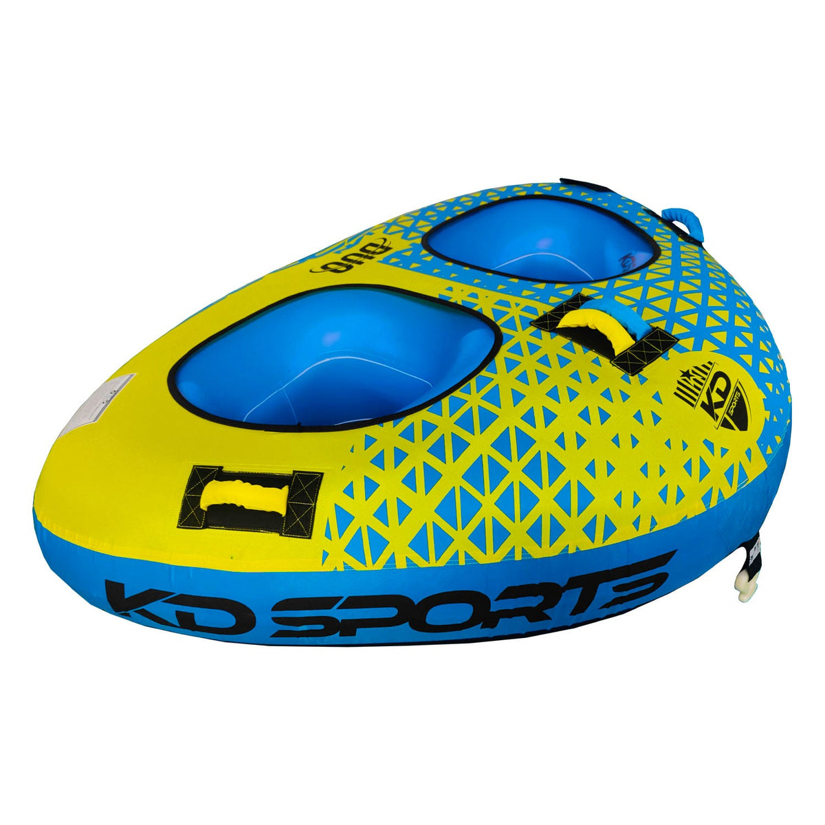 KD Duo Tube 2-Person Blue/Yellow 76"