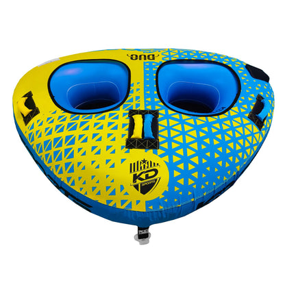 KD Duo Tube 2-Person Blue/Yellow 76"
