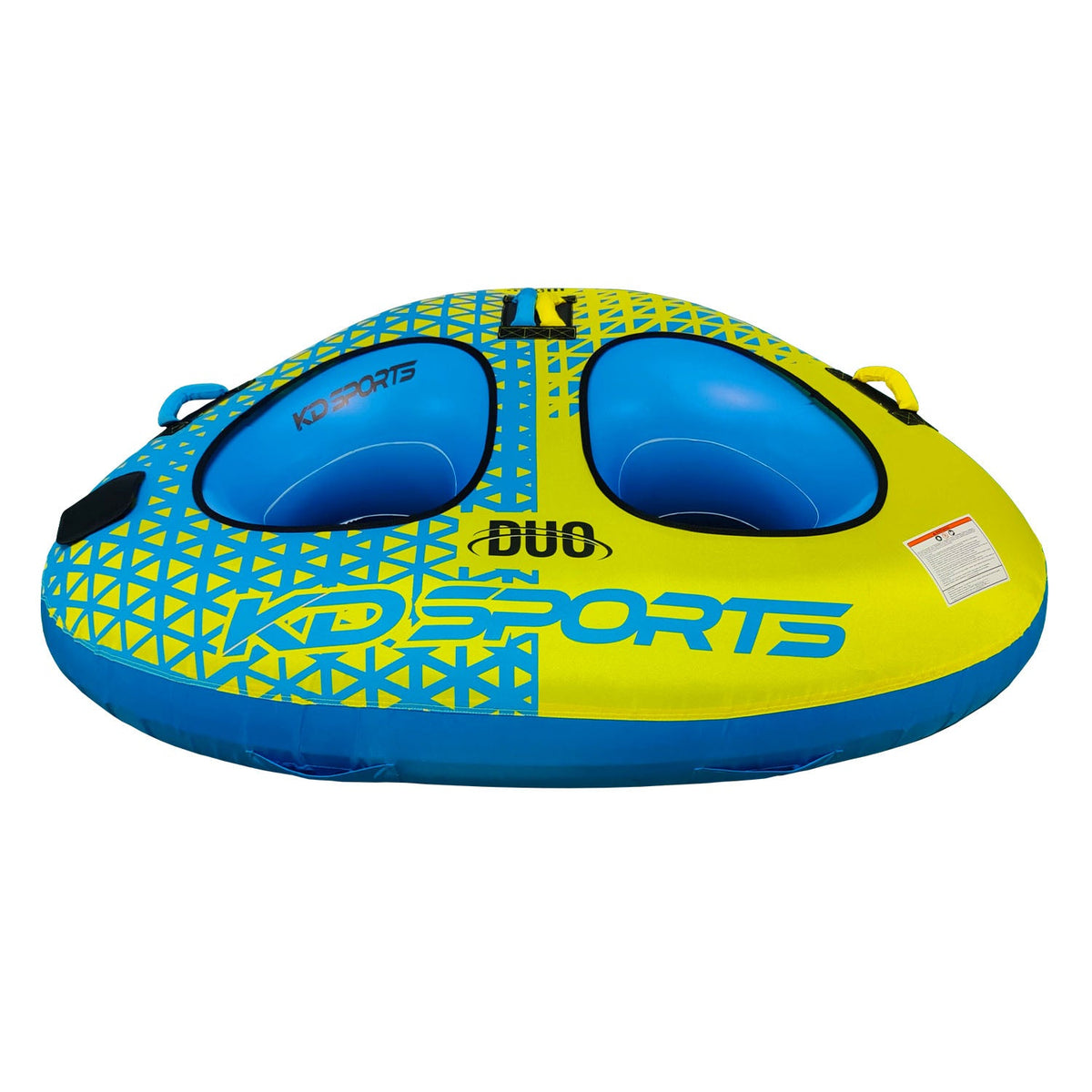 KD Duo Tube 2-Person Blue/Yellow 76"