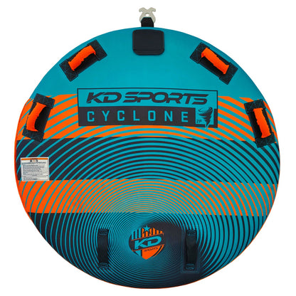 KD Cyclone Tube 2-3 Person Teal/Orange 70"