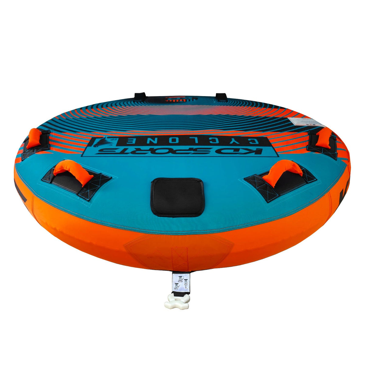 KD Cyclone Tube 2-3 Person Teal/Orange 70"