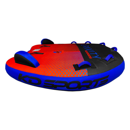 KD Gravity Tube 3-Person Red/Black/Blue 78"